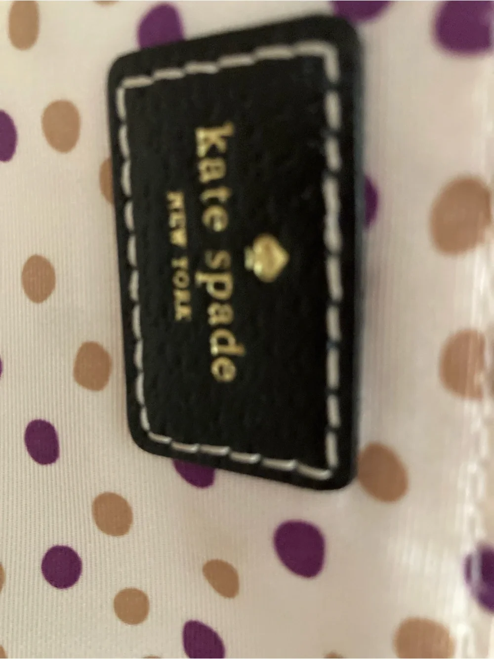 kate spade Two-Tone Cream and Black Dome Satchel